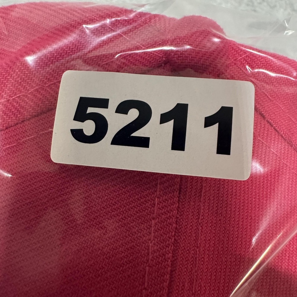 New Era Hat Cap Snap Back Mens One Size Pink G Logo 9FIFTY Embroidered Flat Bill - Picture 11 of 11